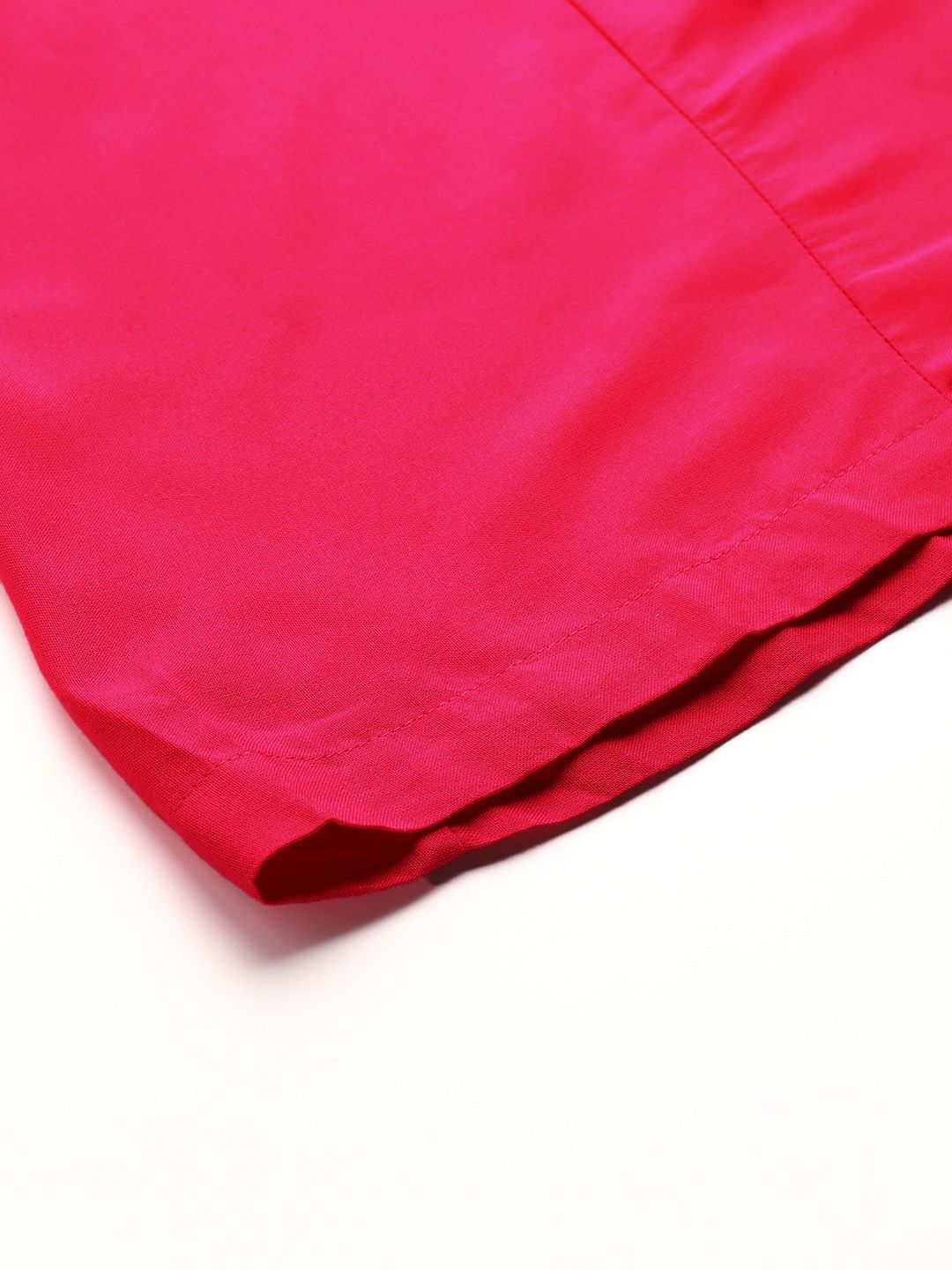 TAG 7 Women Magenta Solid Flared Palazzos