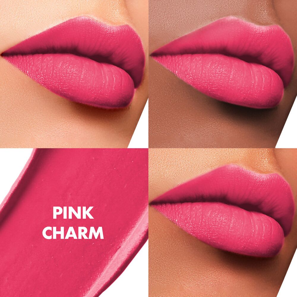 Lakme Cushion Matte Lipstick - Pink Charm - Distacart