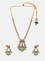 Thumbnail for Ruby Raang Maharani Pendant Necklace And Earrings - Distacart