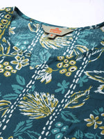 Thumbnail for Anouk Women Floral Printed Pure Cotton Kurta with Trousers - Distacart