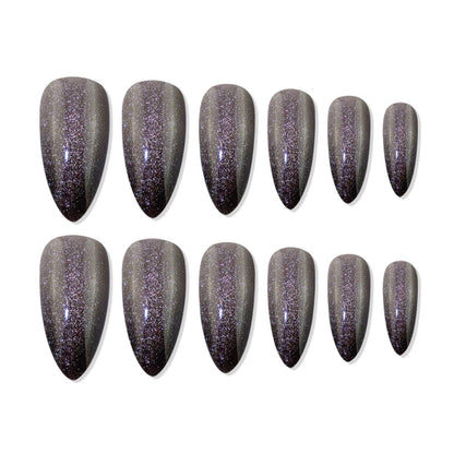 shills professional reusable press on nails log almond spn693