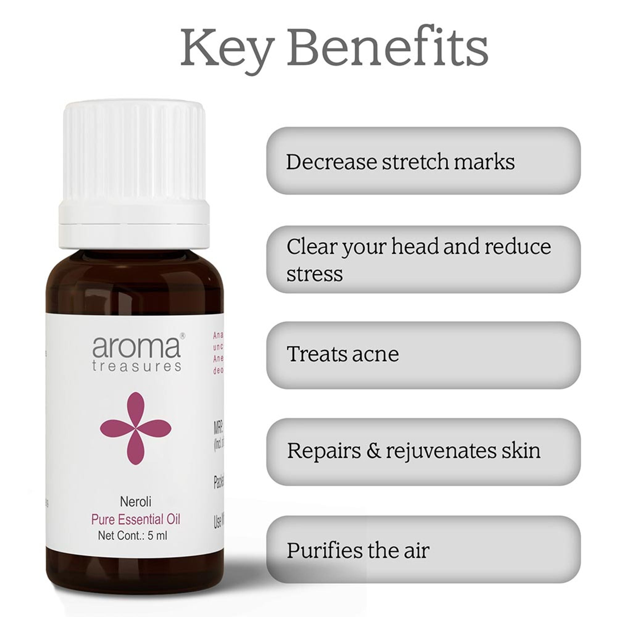 Aroma Treasures Neroli Pure Essential Oil - Distacart