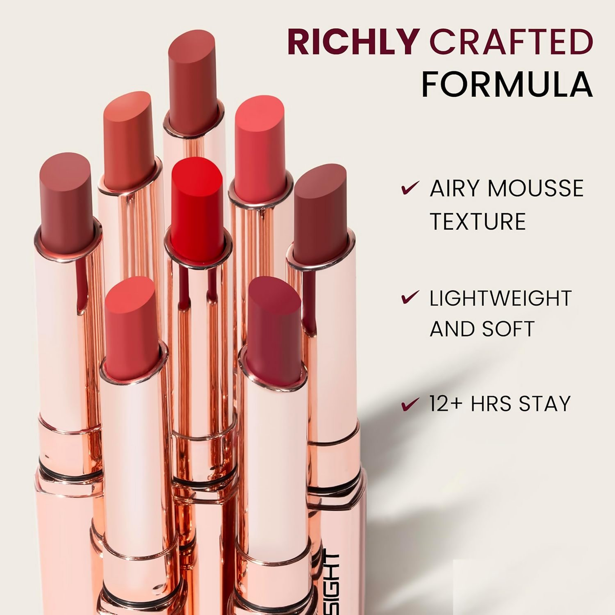 Insight Mousse Matte Lipstick - Rum Cake - Dista