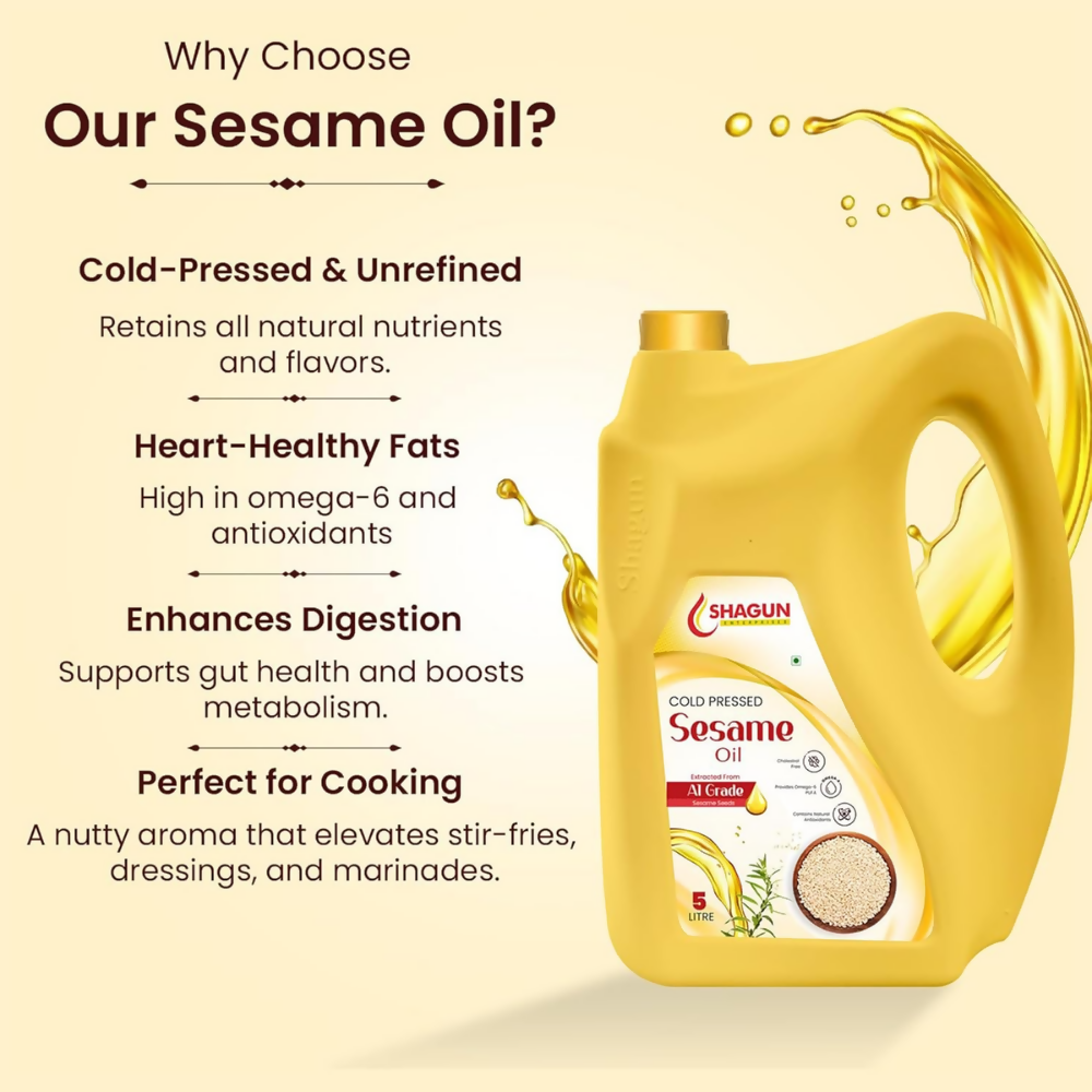 Shagun Cold Pressed Sesame Oil - Dista