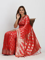 Thumbnail for Astita Banarasi Silk Red Saree