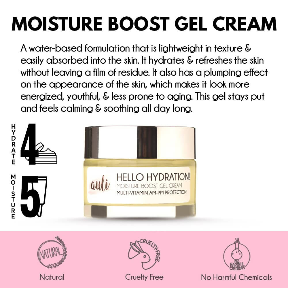 Auli Hello Hydration Moisture Boost Gel Face Cream - Distacart