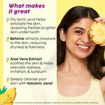 Thumbnail for PLIX The Plant Fix Pineapple 5% Lactic Acid Body Wash Exfoliates Dry, Rough & Strawberry Skin