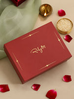 Thumbnail for Ruby Raang Kundan Choker Neckpiece With Matching Studs - Distacart