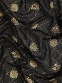 Thumbnail for Ahalyaa Women's Traditional Semi Stitch Saree - Black - Distacart