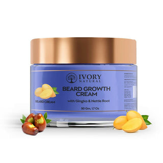 Ivory Natural Beard Growth Cream - Biotin Boosted Hair Follicle For New Hair Cycle - Distacart