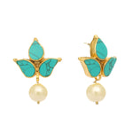 Thumbnail for Nuyug 22K Gold Plated Cerulean Studs