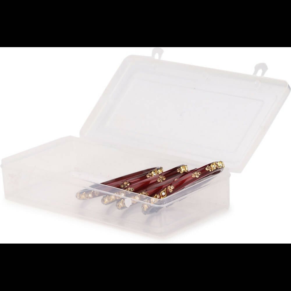 Afast Bridal Wedding & Party Fashionable Colorful Glass Bangle/Kada Set, Pack Of 4 - Distacart