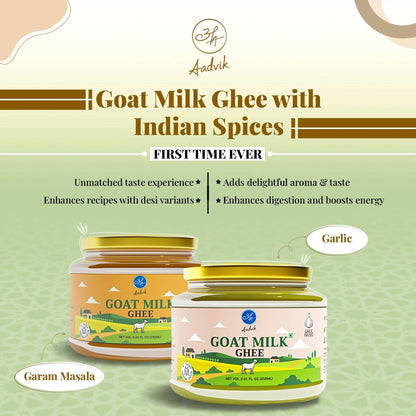Aadvik A2 Goat Milk Ghee Infused with Garam Masala - Distacart