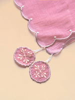 Thumbnail for BohoJazz Nazm Embroidered Kurta Pants with Dupatta - Mauve