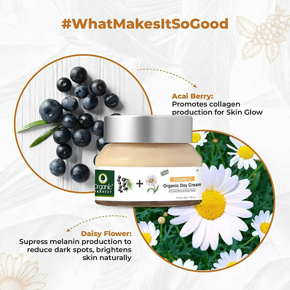 Organic Harvest Vitamin C Organic Face Cream - Distacart