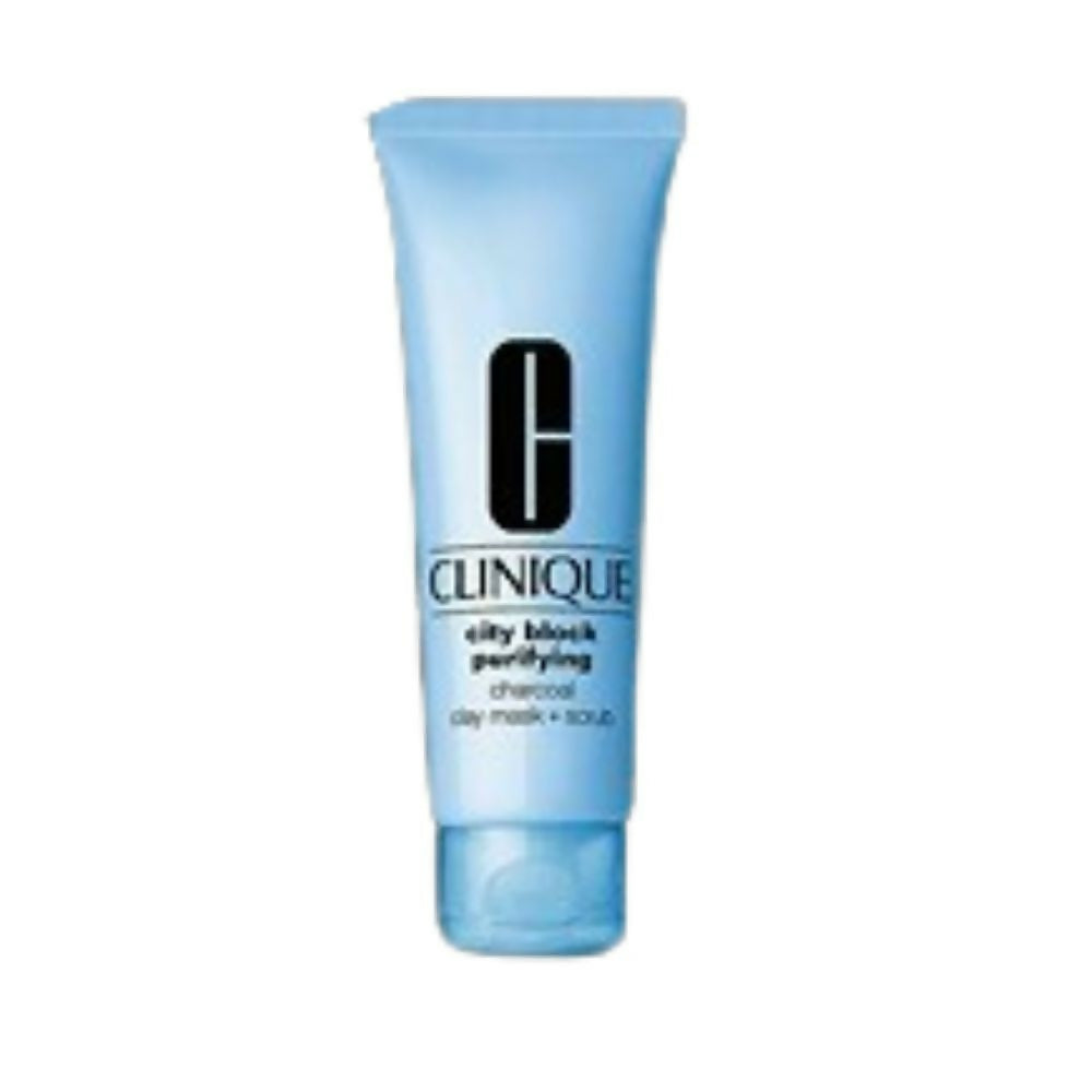 Clinique City Block Purifying Charcoal Clay Mask + Scrub - Distacart