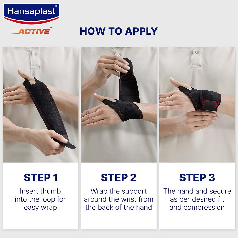 Hansaplast Active Wrist Support for Men & Women - Distacart