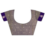 Thumbnail for Joban Fashion Purple Intricate Zari Weaving Soft Silk Dharmavaram Saree - Distacart