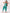 Lil Drama Khilkhilahat Green Crop Top and Dhoti SeT For Girls