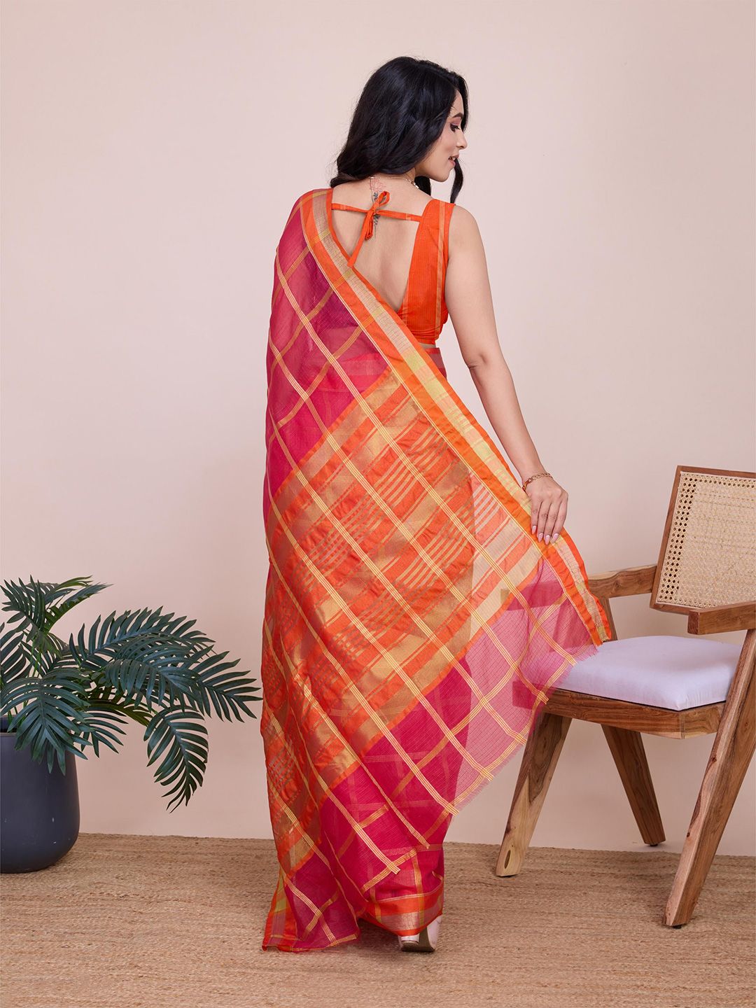 Mitera Woven Design Zari Saree with Blouse Piece - Distacart