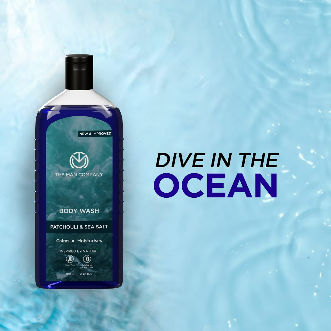 The Man Company Patchouli & Sea Salt Perfumed Body Wash - Distacart