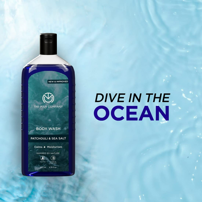 The Man Company Patchouli & Sea Salt Perfumed Body Wash - Distacart
