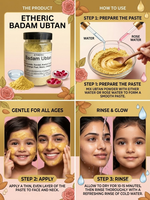 Thumbnail for Etheric Badam Ubtan | Ayurvedic Almond Ubtan for Glowing, Radiant & Naturally Bright Skin Face Pack - Dista