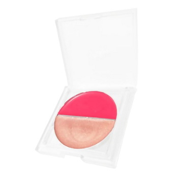 Ruby's Organics Crème Duo (Blush + Highlighter) - Poppy Pink + Illuminate - Distacart