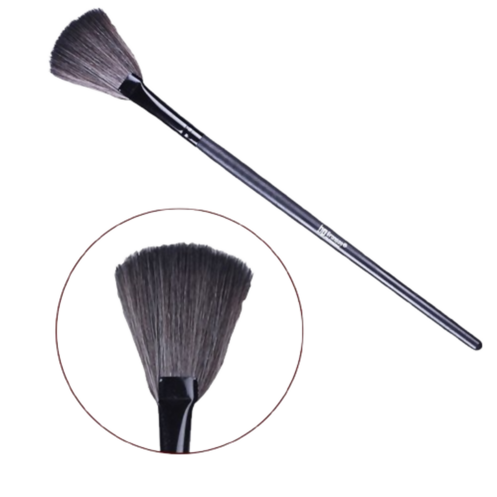 Bronson Professional Fan Makeup Brush for Highlighter & Smooth Powder Application - Dista