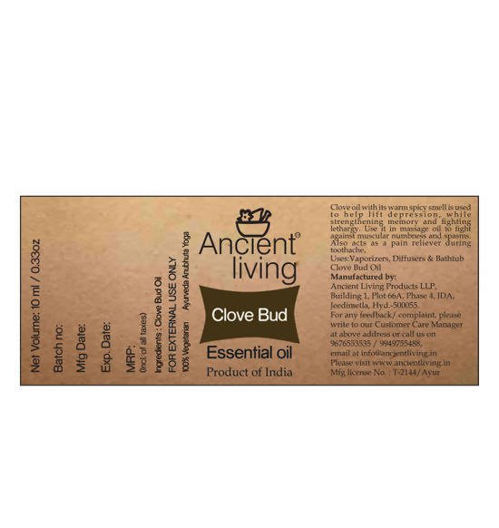 Ancient Living Clove Bud Essential Oil uses