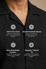 Thumbnail for Eclipse — Black Cotton Shirt by Hilo Design - Dista
