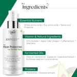 Thumbnail for Ktein 100% Plant Based Hair Heat Protection Spray With Extra Shine Chamomile Argan And Vitamin E - Distacart