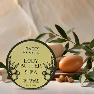 Jovees Shea Body Butter for Dry & Rough Skin Deep Nourishment, Non-Sticky - Distacart