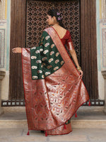 Thumbnail for Astita Green Silk Saree