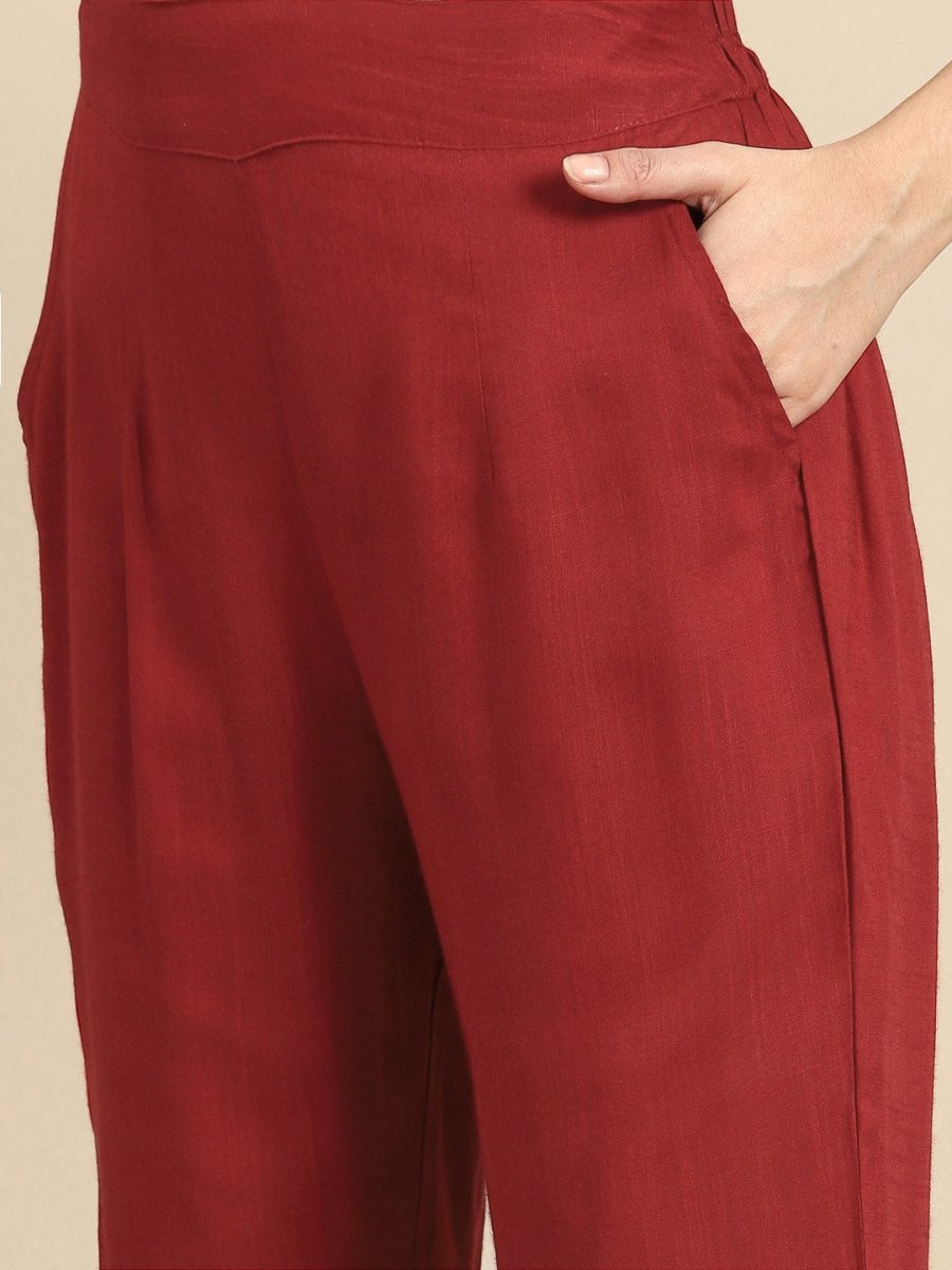 All About You Ethnic Motifs Print Kurta with Trousers & With Dupatta - Distacart