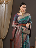 Thumbnail for Anouk Woven Design Zari Banarasi Saree - Distacart