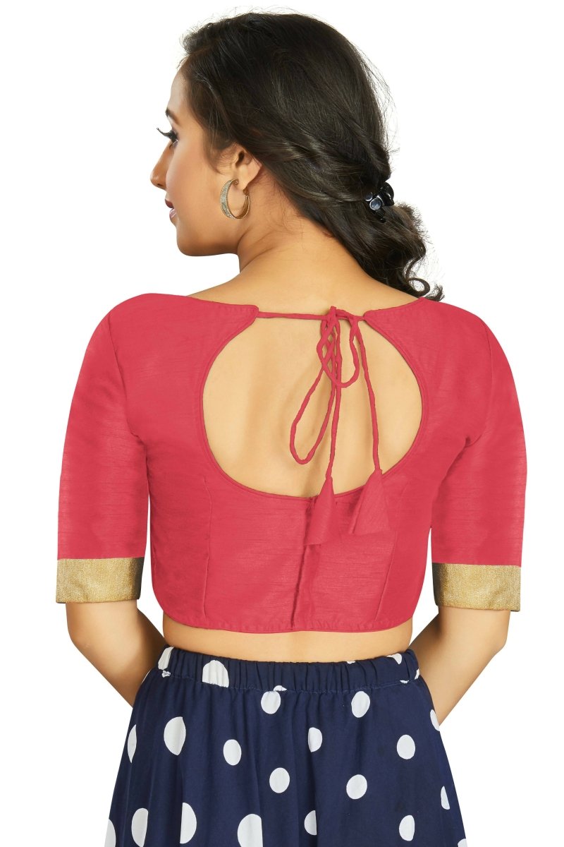 Aastha Fashion Women's Gajri Art Silk Designer Traditional Readymade Blouse - Distacart