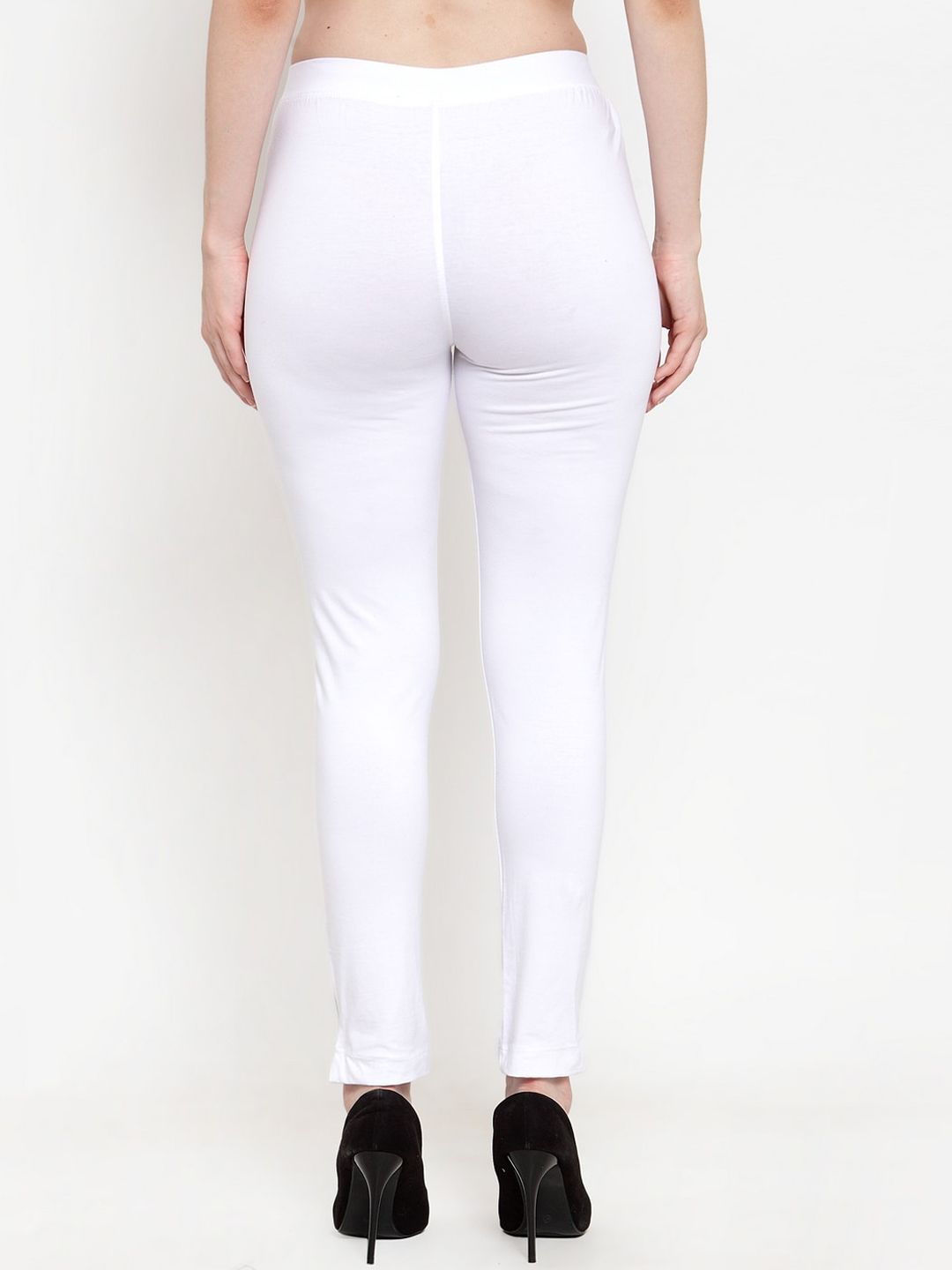 TAG 7 Women Pack Of 2 Solid Ankle-Length Straight-Fit Leggings - Distacart