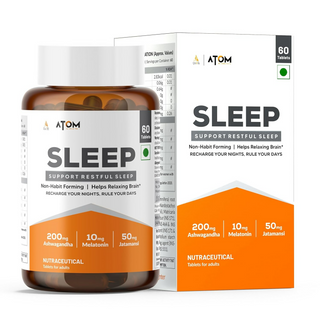 As-It-Is Atom Sleep Non-Addictive Sleep-Aid Veg Tablets