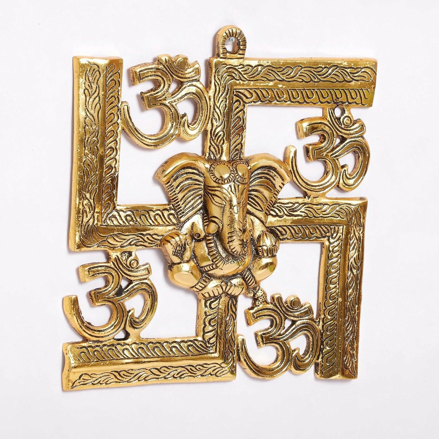 KridayKraft Ganesha Metal Statue Ganpati Wall Hanging Sculpture - Distacart