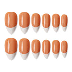 Thumbnail for shills professional reusable press on nails french almond spn740
