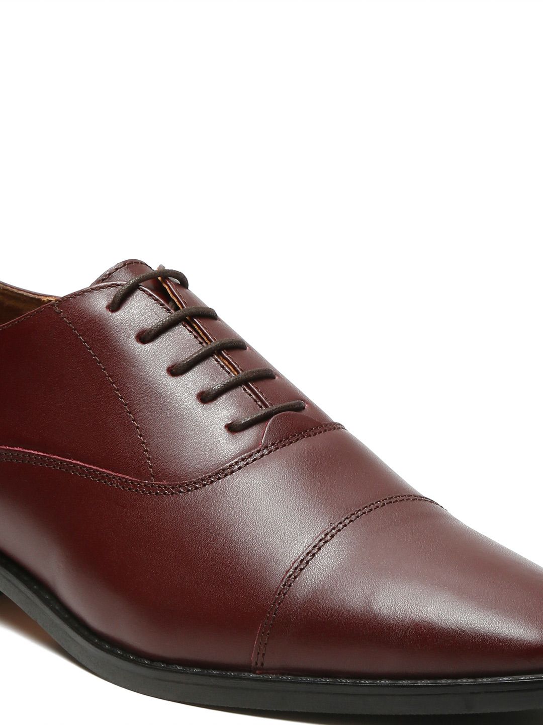 LOUIS STITCH Louis Stitch Men Rosewood Premium Italian Leather Formal Derby Shoes