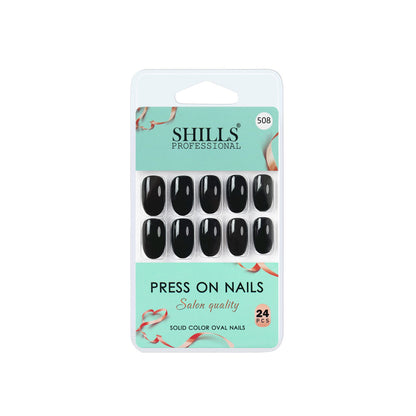 shills professional reusable press on nails oval spn508