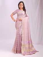 Thumbnail for Astita Organza Light Pink Saree