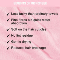 Thumbnail for Nykaa Naturals Microfiber Hair Wrap for Frizz Free & Shiny Hair - Pink - Distacart