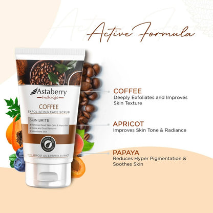 Astaberry Indulge Coffee Exfoliating Face Scrub - Distacart