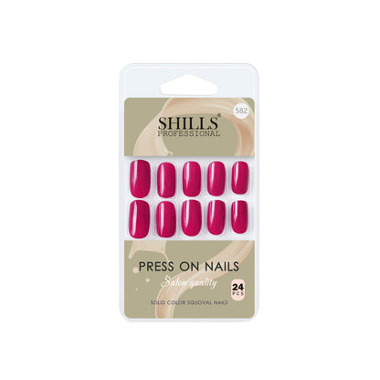 shills professional reusable press on nails square spn582