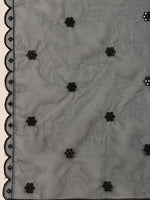 Thumbnail for Kalini Embroidered Mirror Work Chanderi Cotton Kurta With Trousers & Dupatta