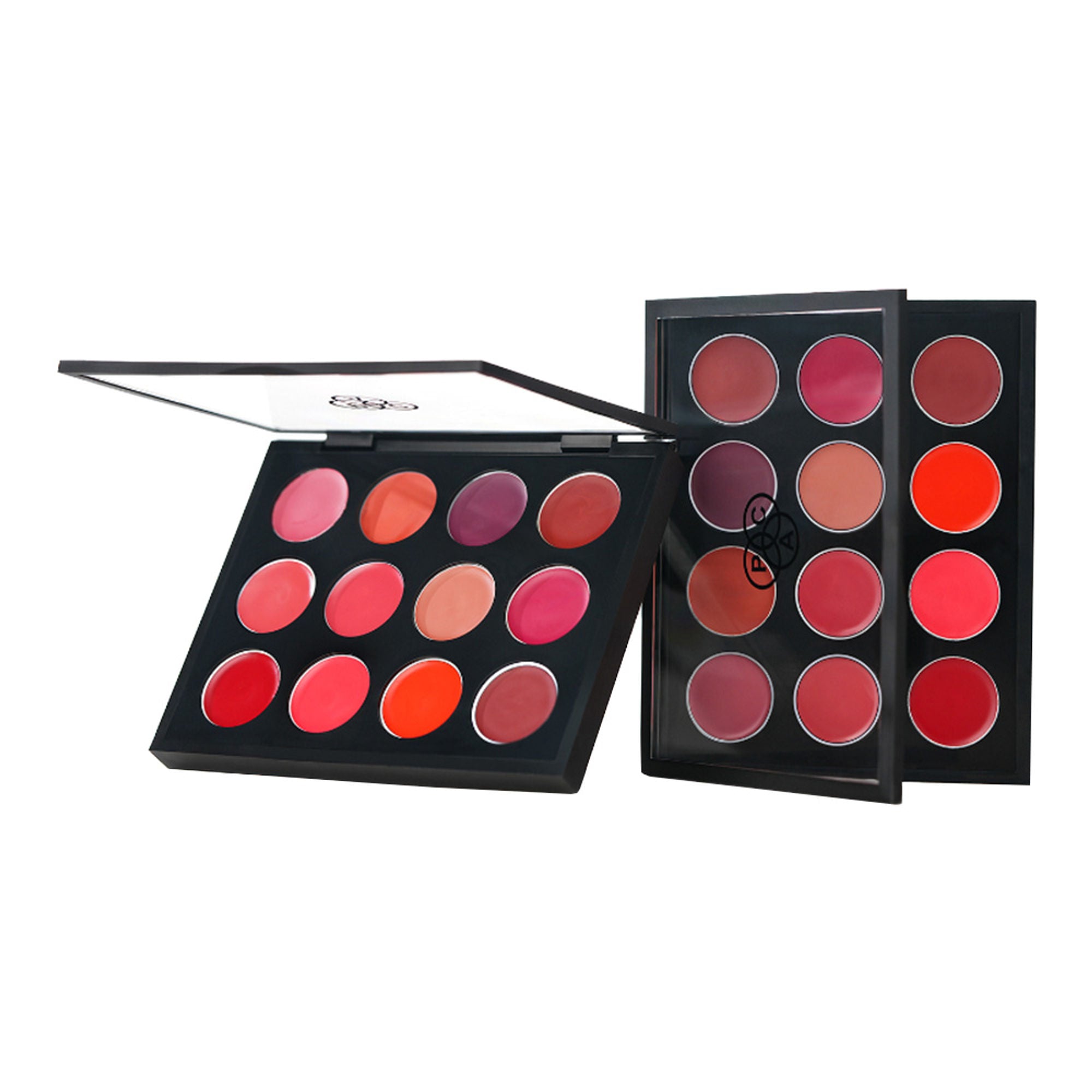 PAC Studio Retro Lip Palette X12 - Intense Color Payoff, Creamy & Highly Blendable, Semi Matte Finish - Distacart