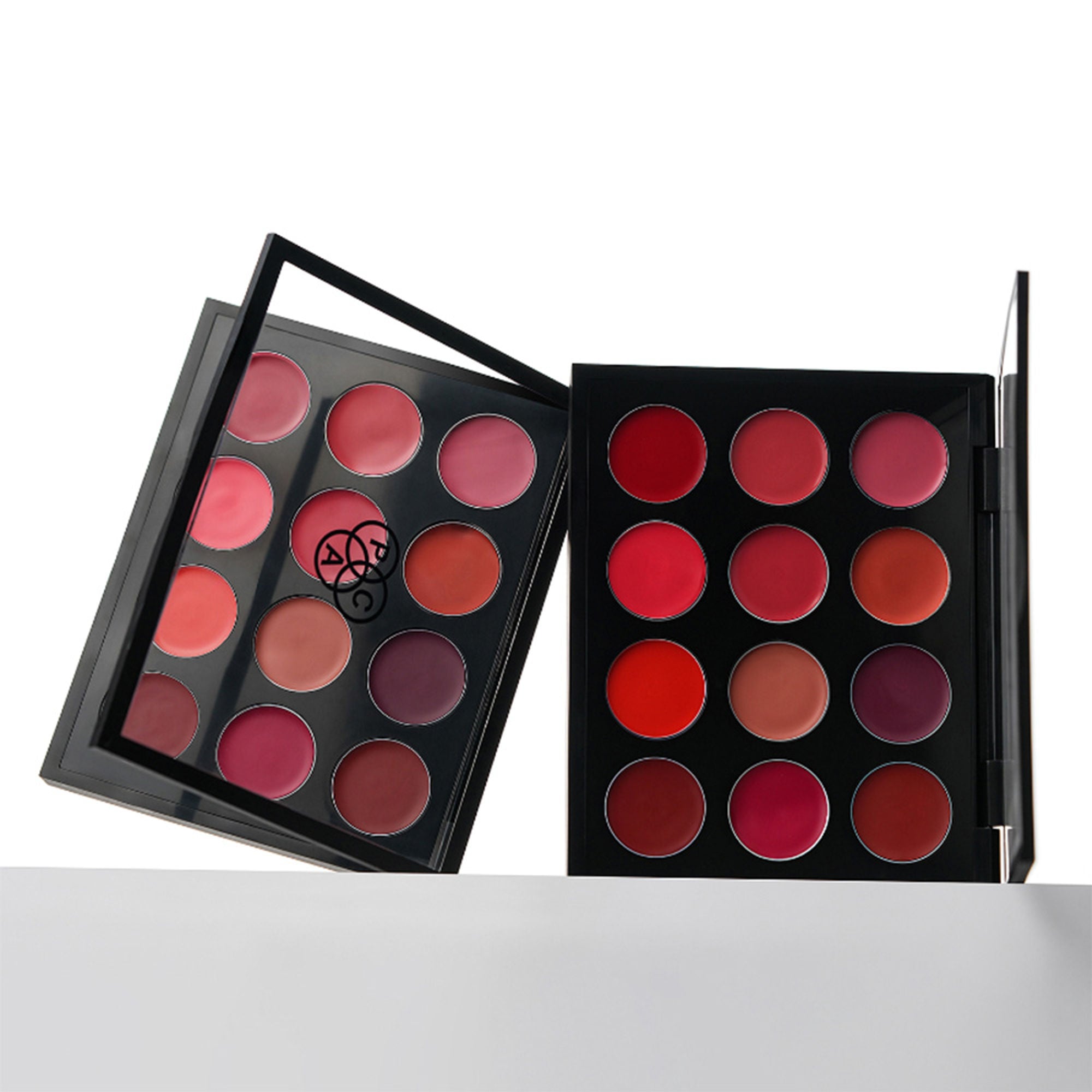 PAC Studio Retro Lip Palette X12 - Intense Color Payoff, Creamy & Highly Blendable, Semi Matte Finish - Distacart